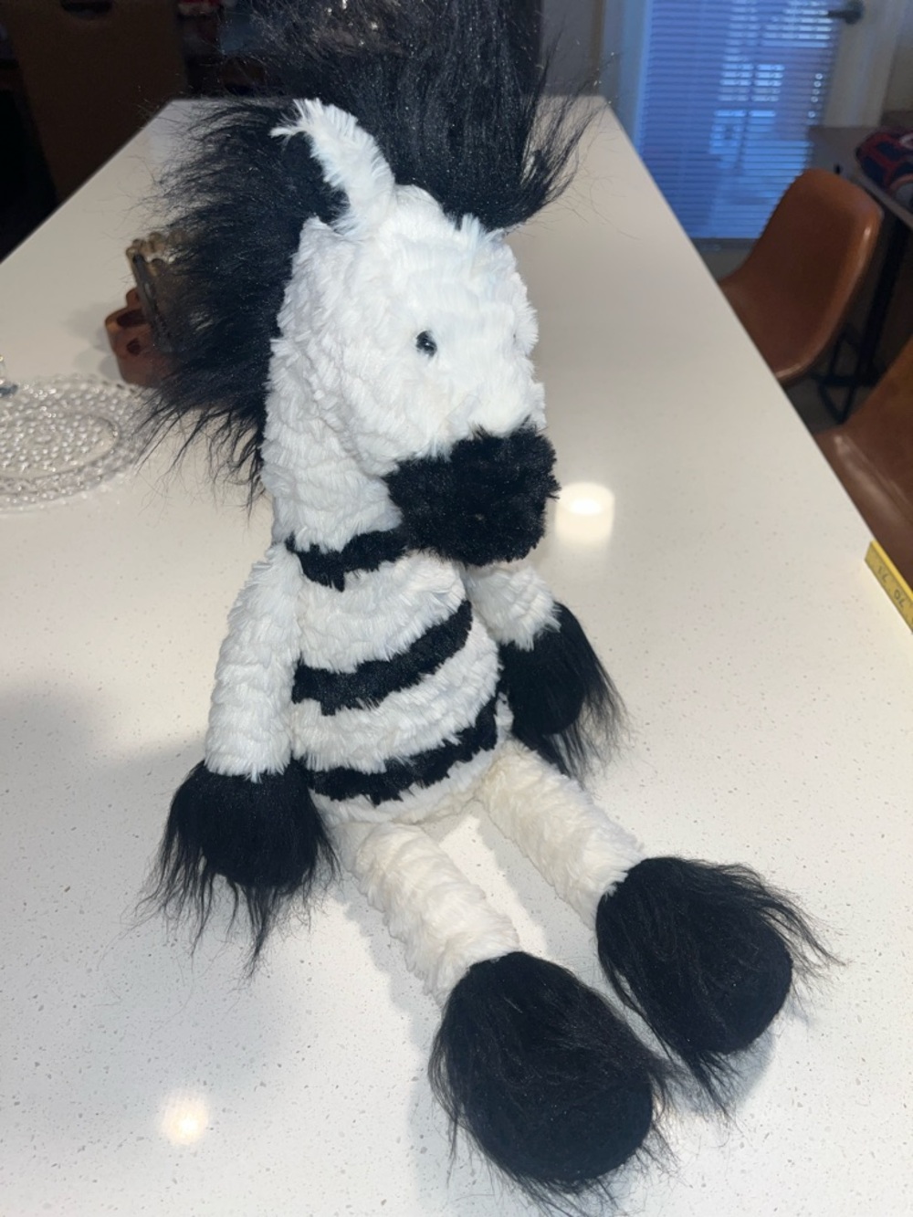 RARE Retired Jellycat Dainty Zebra – Junglie Bunglie Collector Plush